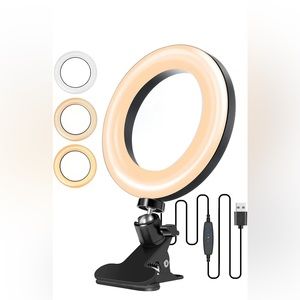 Selfie Ring Light with Clamp Mount